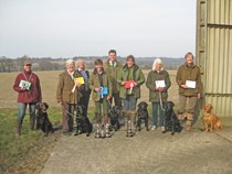 Novice Test with a Puppy Award at Renby Farm, Crowborough, East Sussex -  7 April  2013